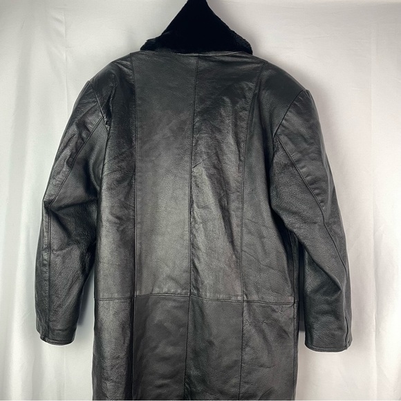 Direct Action D.A.N.Y New York Leather Trench Coat Fur - Picture 9 of 12